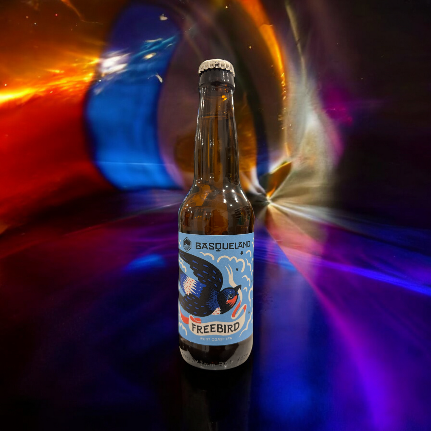 BASQUELAND FREEBIRD WEST COAST IPA BOTELLA 33 cl SIN GLUTEN