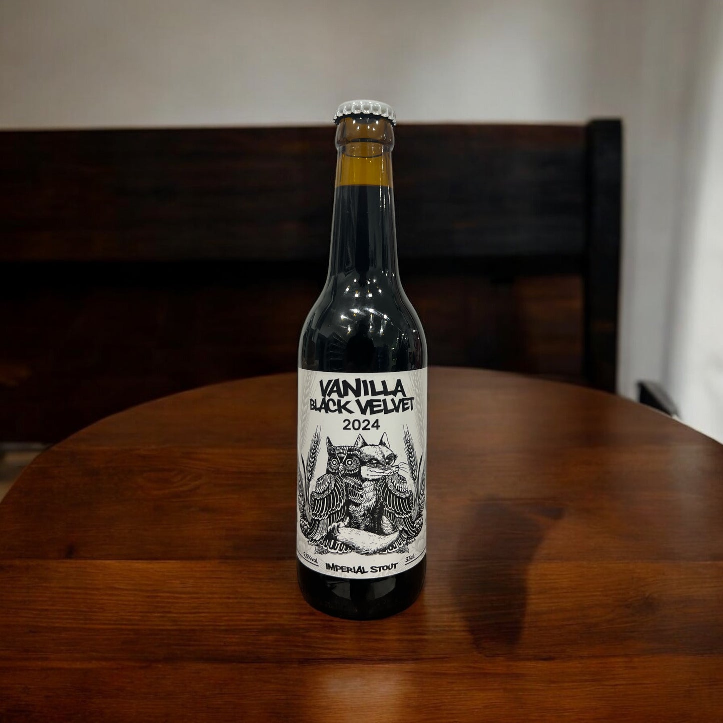 LA QUINCE W / GUINEO VAINILLA BLACK VELVET IMPERIAL STOUT BOTELLA 330 ml