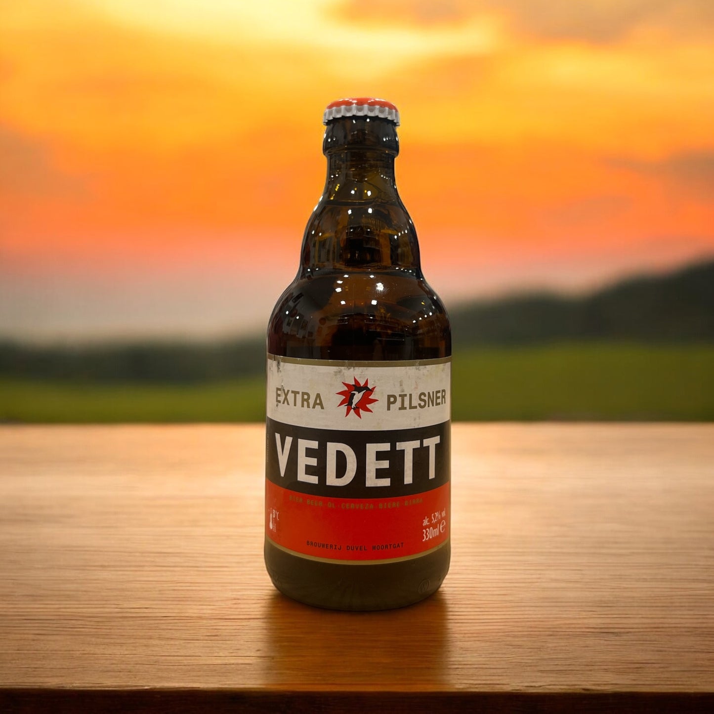 VEDETT EXTRA PILSNER CERVEZA BELGA BOTELLA 330 ml