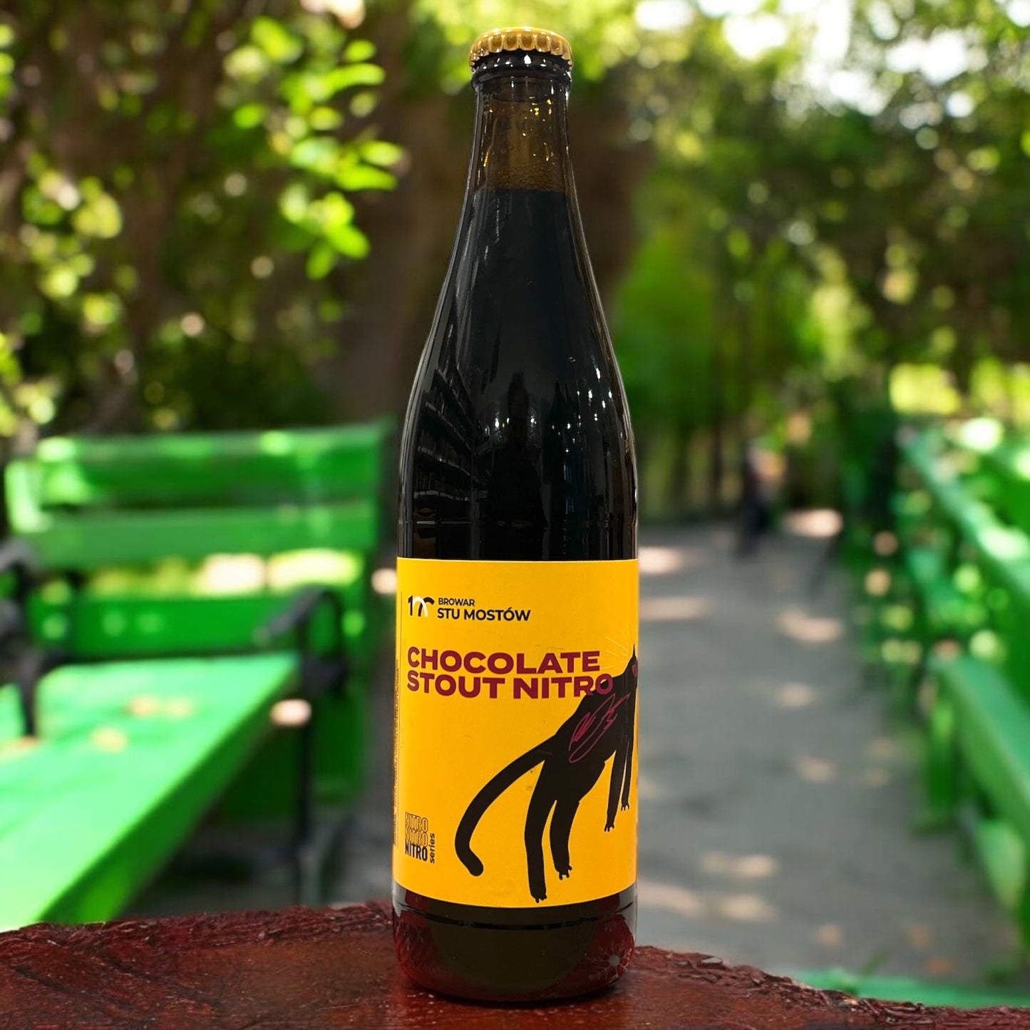 STU MOSTOW. CHOCOLATE STOUT NITRO. BOTELLA 500 ML.