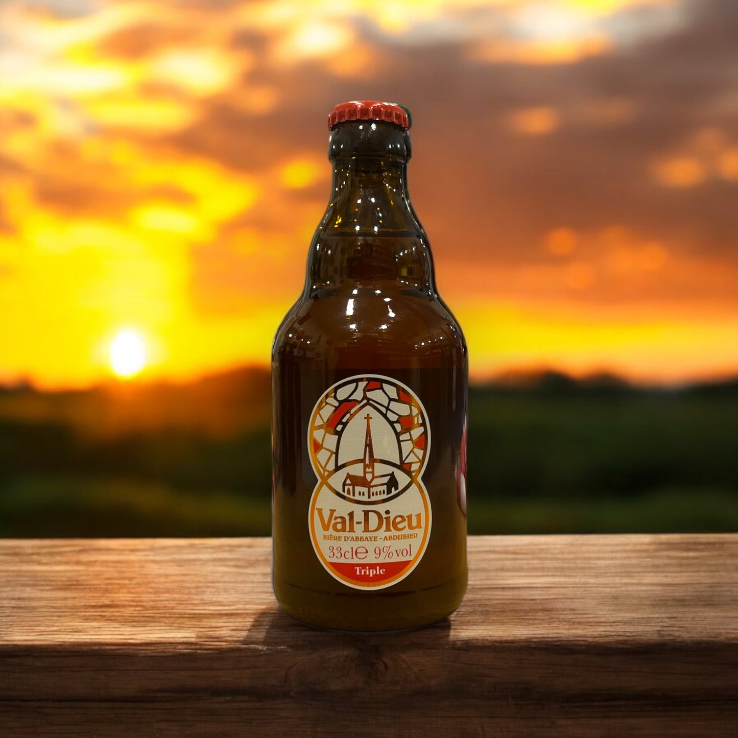 VAL-DIEU. TRIPLE. CERVEZA DE ABADIA. BOTELLA 330 ML.
