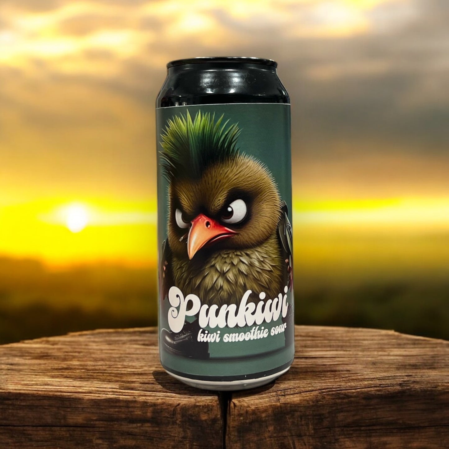 VAMOS A BEER W/BACTERIO. PUNKIWI. KIWI SMOOTHIE SOUR. LATA 440 ML.
