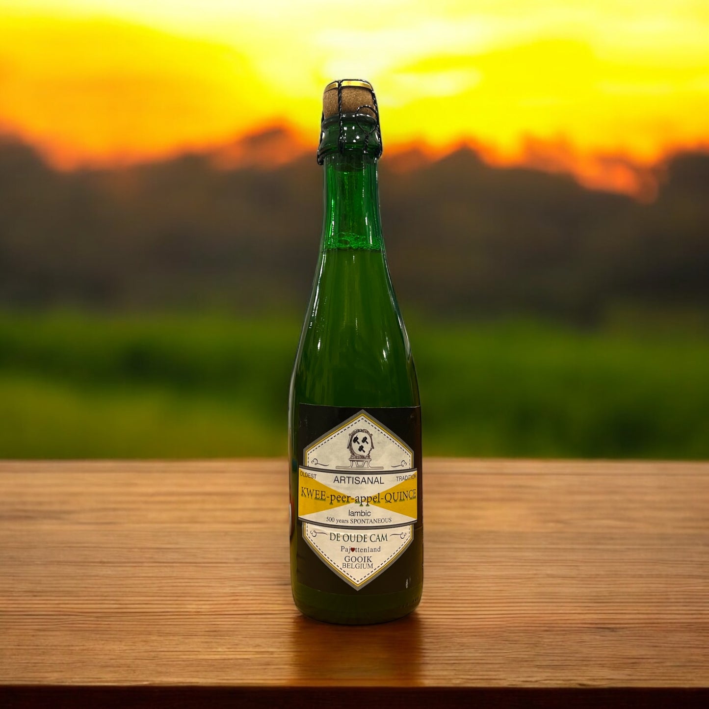 DE OUDE CAM KWEE PEER APPEL QUINCE LAMBIC BOTELLA 375 ML