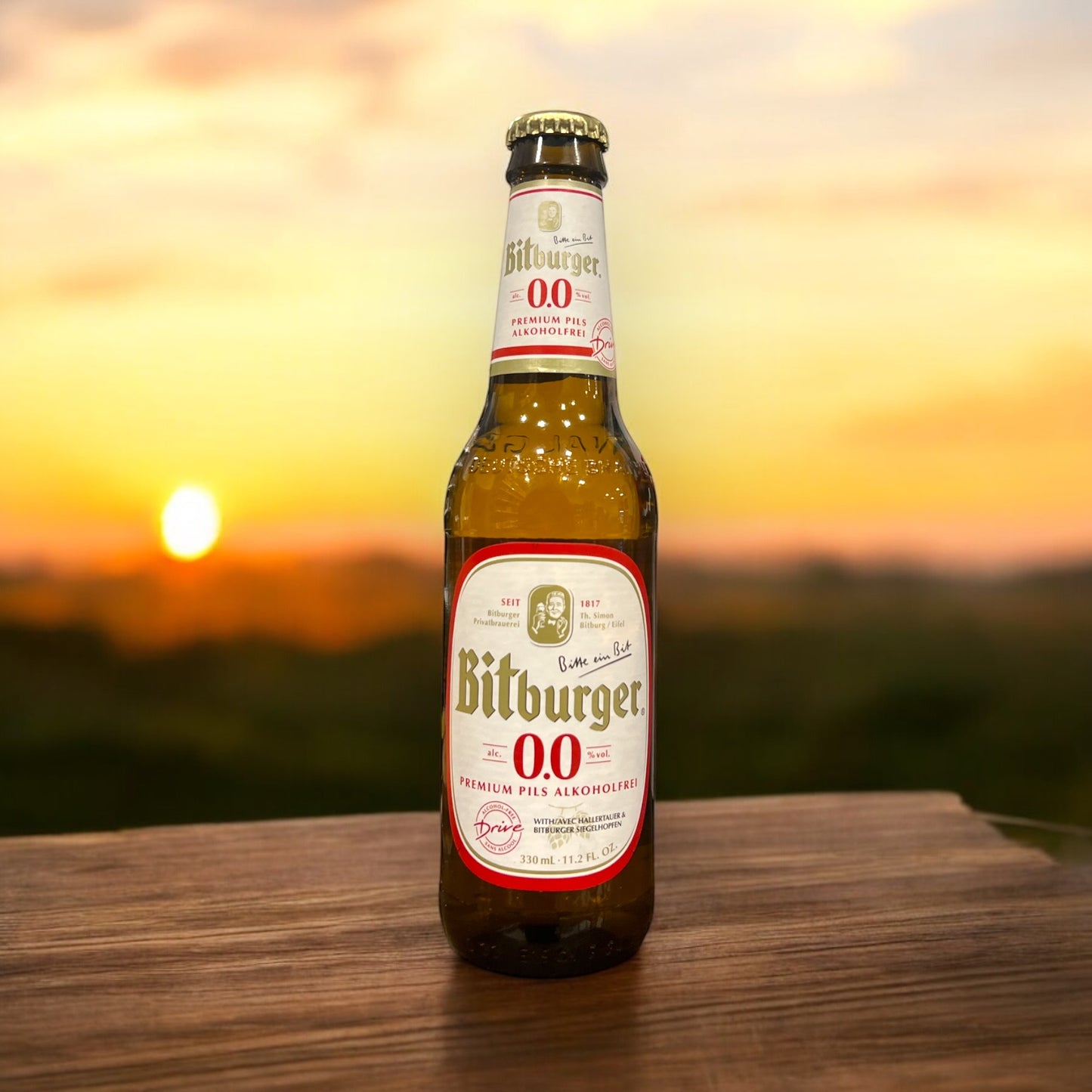 BITBURGER PILS SIN ALCOHOL BOTELLA 330 ML.