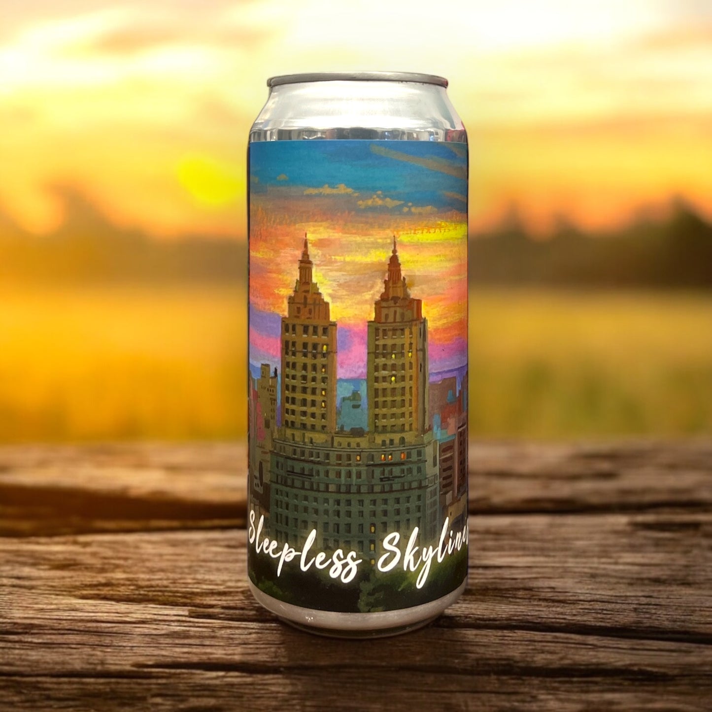 TIMBER ALES SLEEPLESS SKYLINES IPA LATA 473 ML.