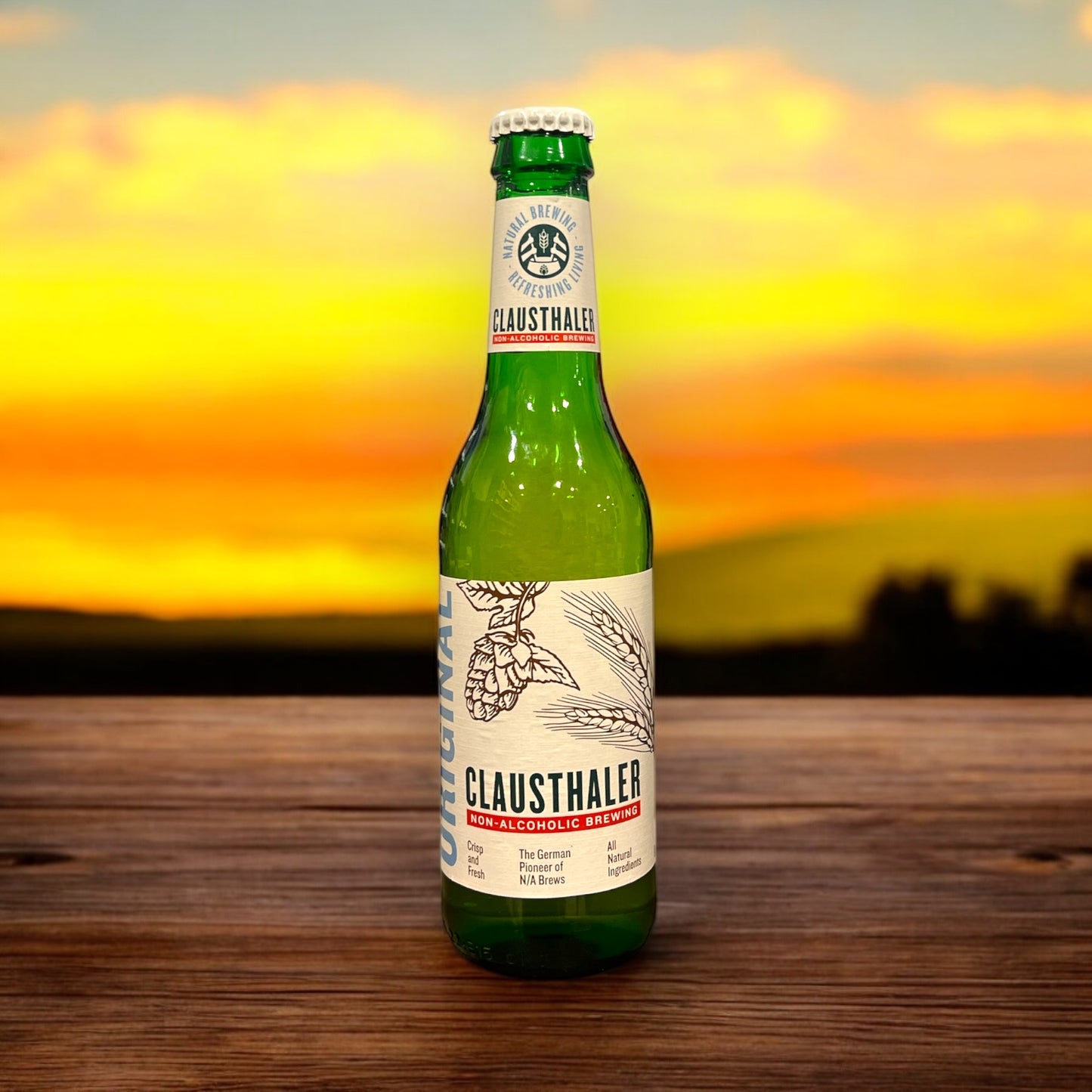 CLAUSTHALER ORIGINAL LAGER SIN ALCOHOL BOTELLA 330 ML.