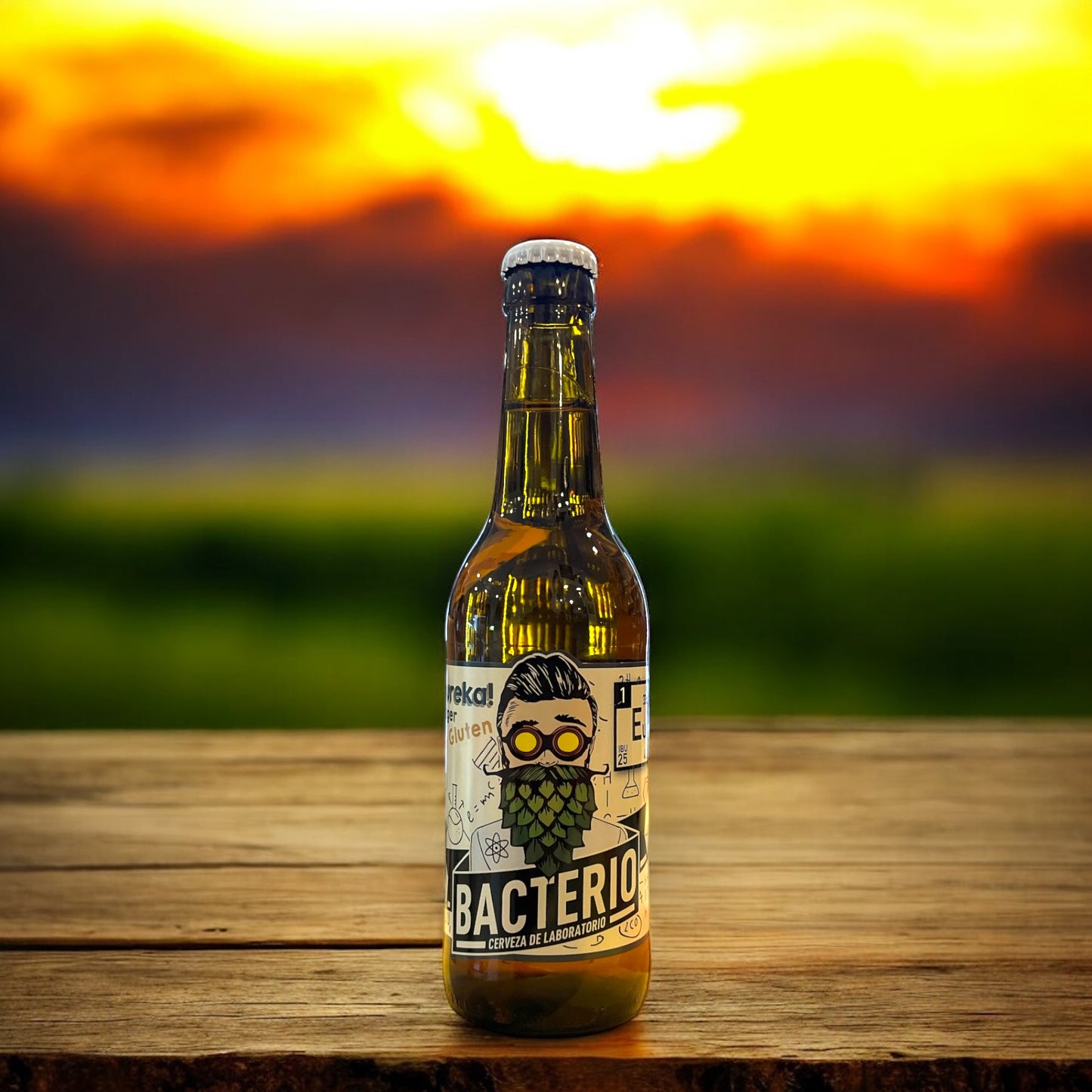 BACTERIO EUREKA LAGER SIN GLUTEN BOTELLA 330 ML.