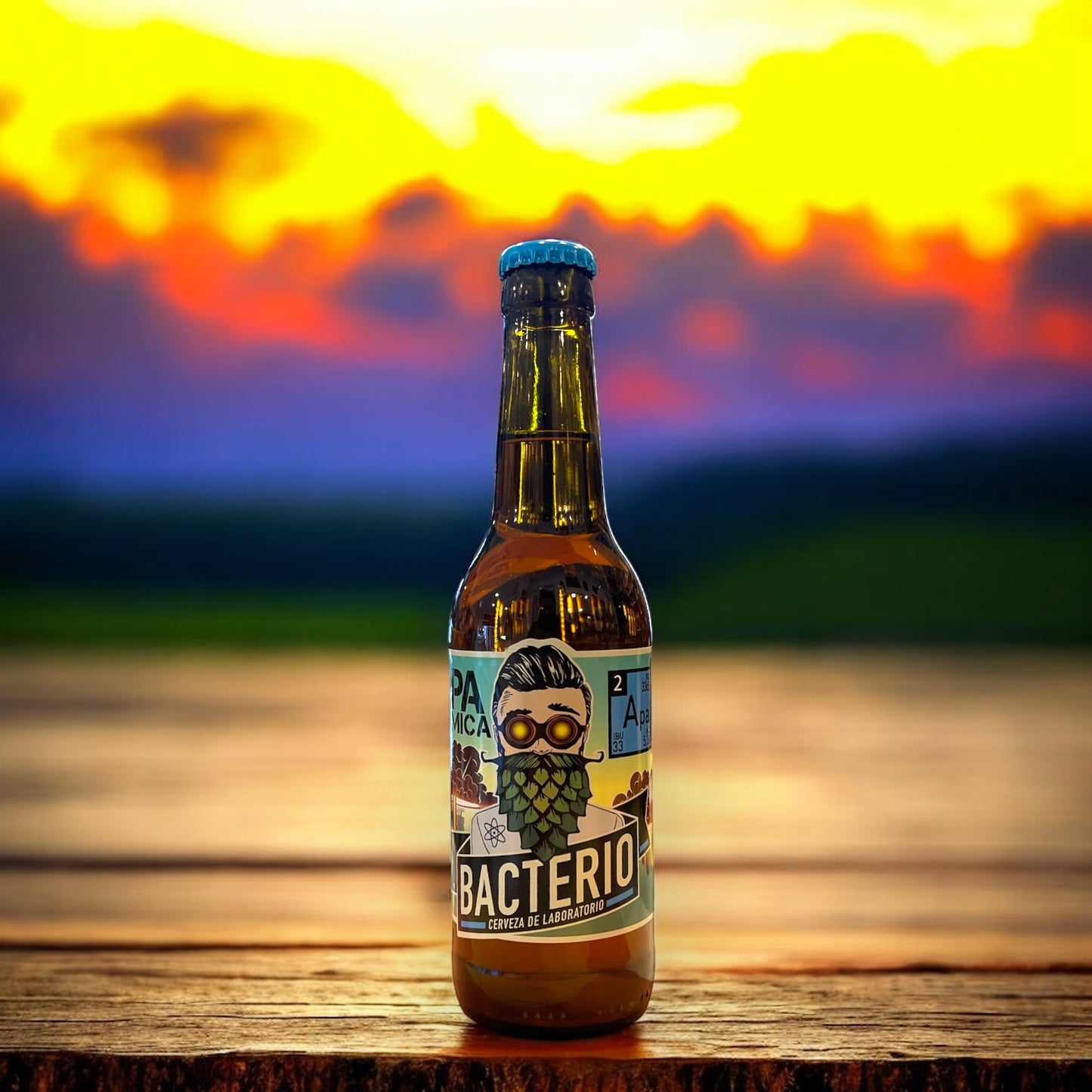 BACTERIO APA ATOMICA AMERICAN PALE ALE BOTELLA 330 ML.