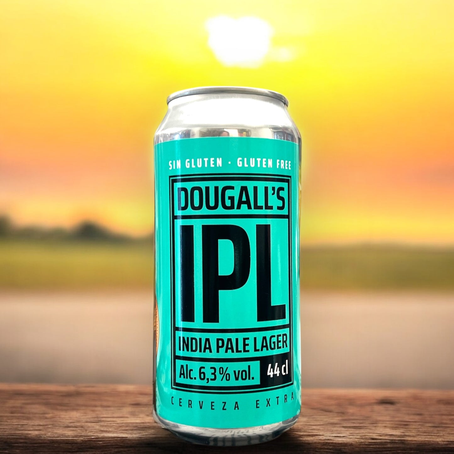 DOUGALLS INDIAN PALE LAGER SIN GLUTEN LATA 440 ML.