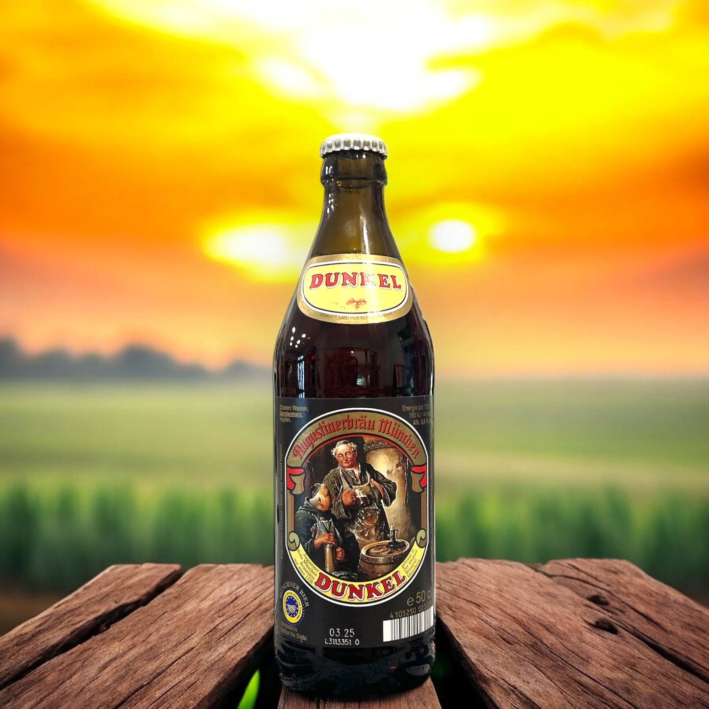 AUGUSTINER DUNKEL BOTELLA 500 ML.