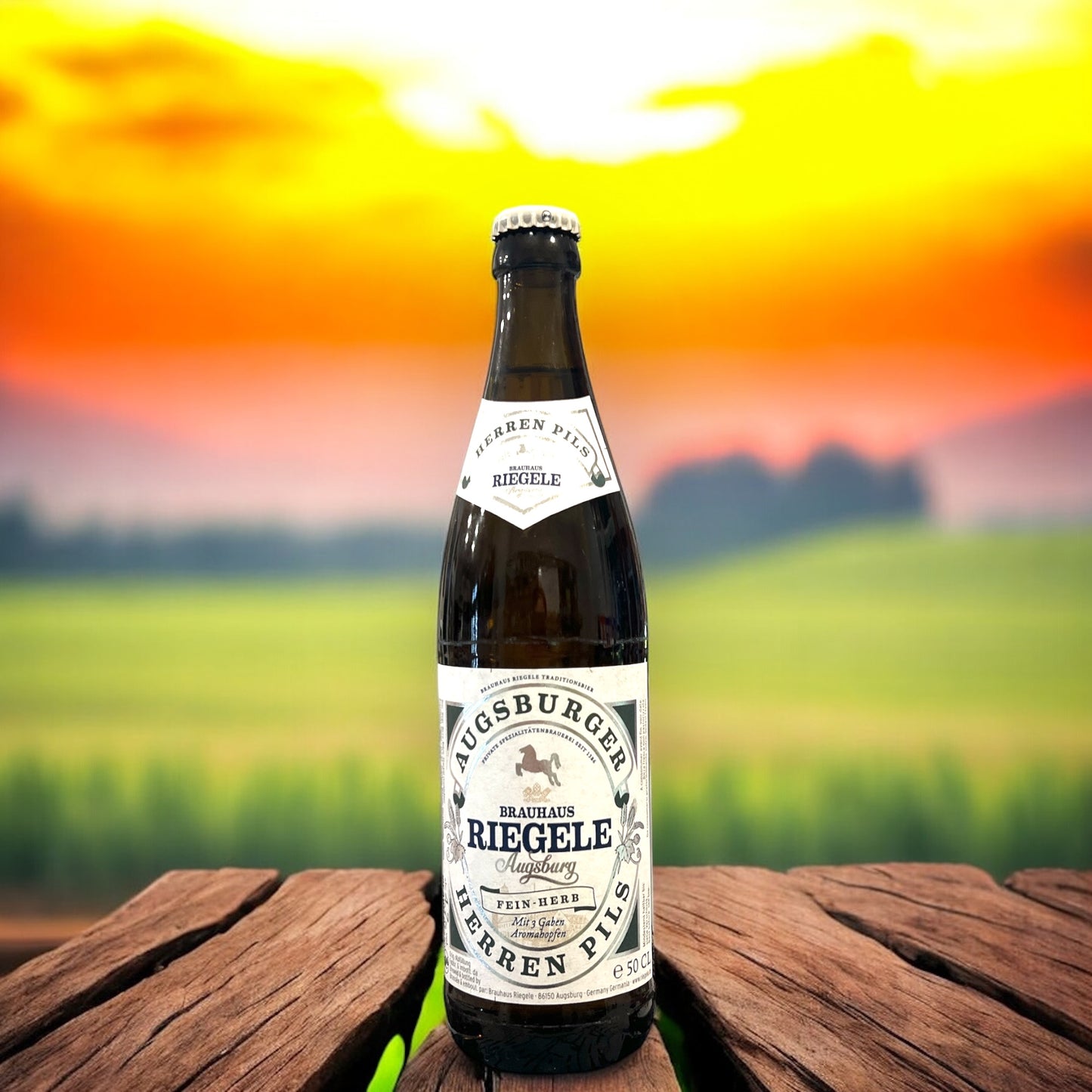 RIEGELE AUGSBURGEN HERREN PILS BOTELLA 500 ML.