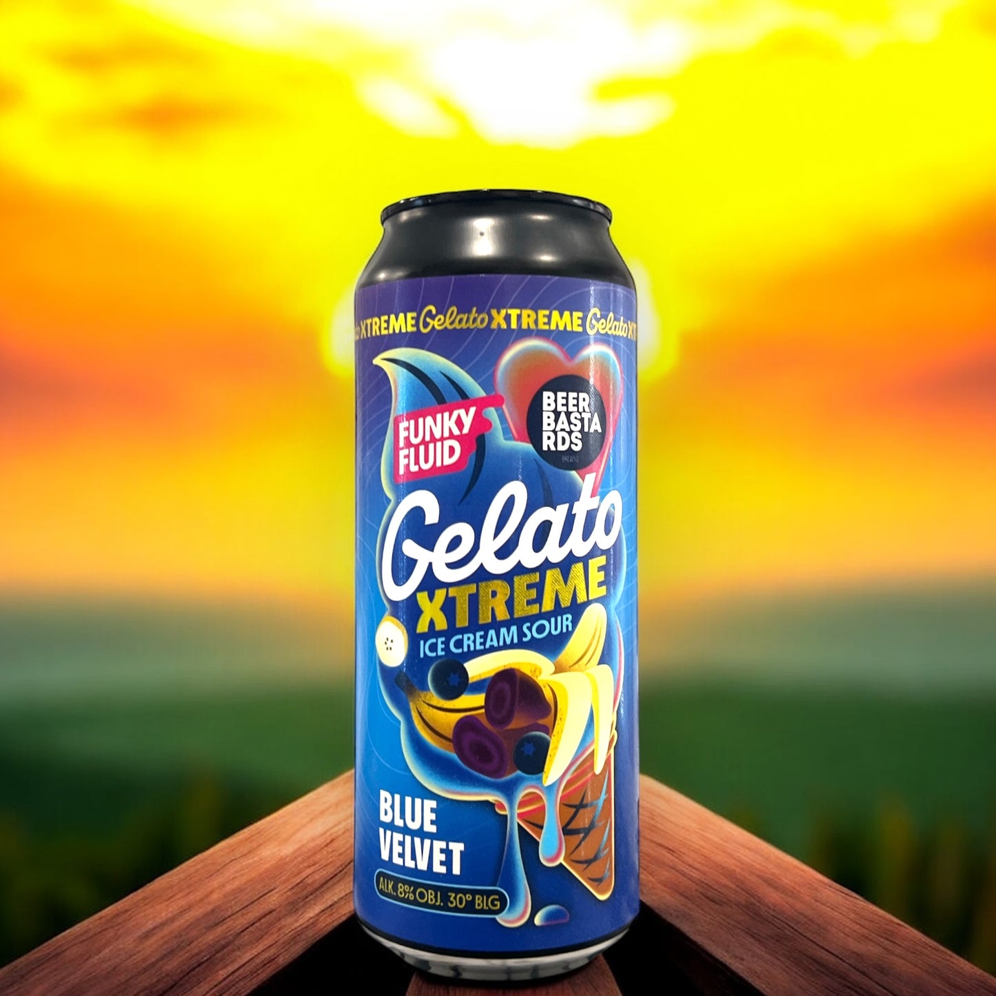 FUNKY FLUID W/ BEER BASTARDS GELATO XTREME BLUE VELVET 50cl