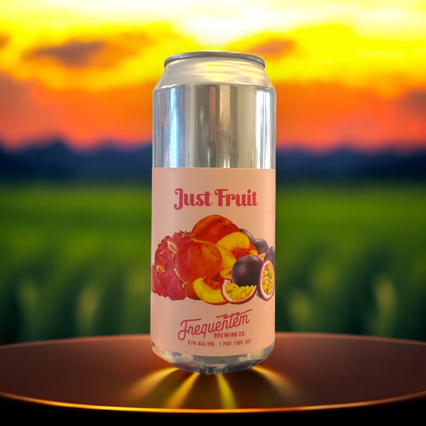 FREQUENTEM JUST FRUIT HEAVILY FRUIT SOUR ALE STRAWBERRY, PEACH, PASSION FRUIT 475ml