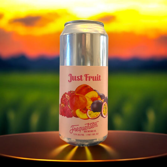 FREQUENTEM JUST FRUIT HEAVILY FRUIT SOUR ALE STRAWBERRY, PEACH, PASSION FRUIT 475ml
