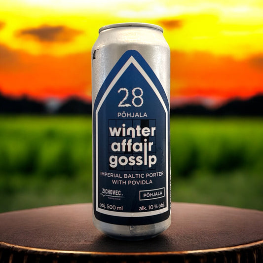 ZICHOVEC W/ POHJALA WINTER AFFAIR GOSSIP IMPERIAL BALTIC PORTER WITH POVIDLA LATA 500ml
