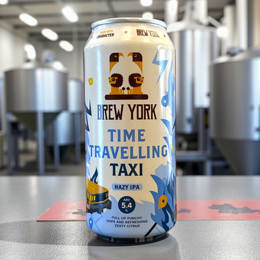 BREW YORK TIME TRAVELLING TAXI HAZY IPA LATA 440ml