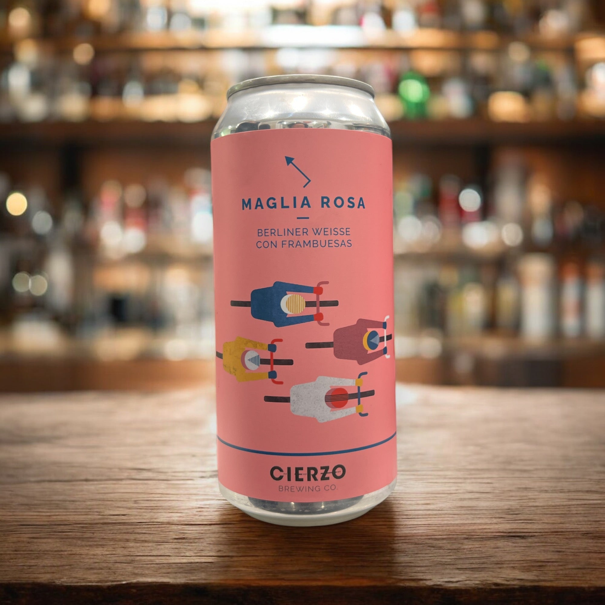 CIERZO MAGLIA ROSA BERLINER WEISSE CON FRAMBUESAS LATA 440ml - Hidden Beers