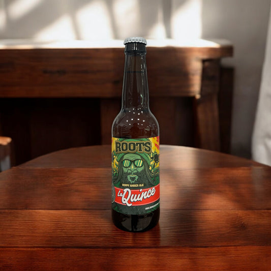 LA QUINCE ROOTS HOPPY AMBER ALE BOTELLA 330 ml SIN GLUTEN