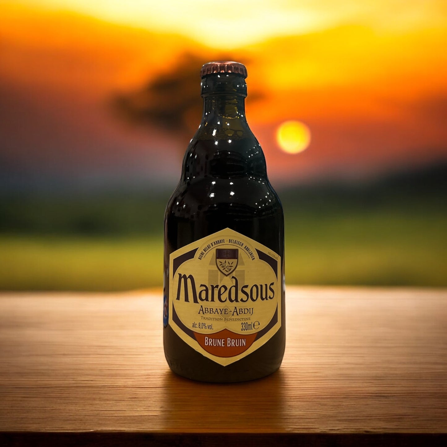 MAREDSOUS BRUNE BRUIN BELGA CERVEZA DE FERMENTACIÓN ALTA BOTELLA 330 ml