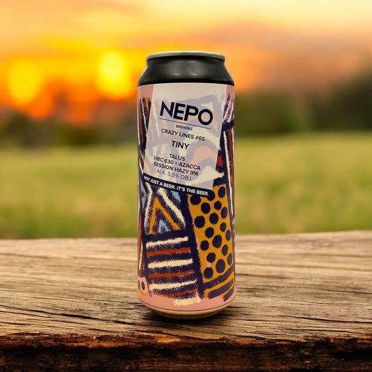 NEPO TINY SESSION HAZY IPA LATA 500 ML.