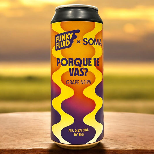 FUNKY FLUID W/SOMA POR QUE TE VAS GRAPE NEIPA LATA 500 ML.