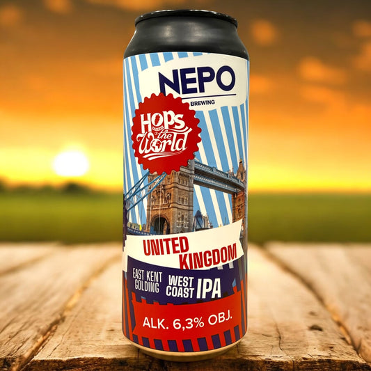 NEPO HOPS AROUND THE WORLD UK WIPA LATA 500 ML.