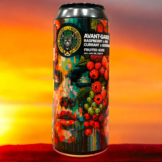 PIWNE PODZIEMIE. AVANT-GARDE. FRUITED GOSE. LATA 500 ML.