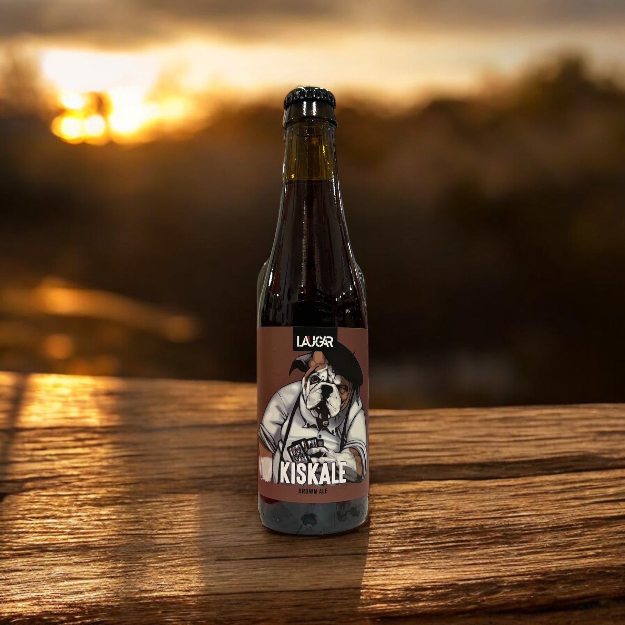 LAUGAR. KISKALE. BROWN ALE. BOTELLA 330 ML. - Hidden Beers