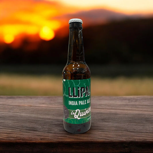 LA QUINCE. LLIPA. INDIAN PALE ALE. BOTELLA 330 ML.