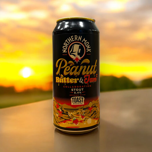 NORTHERN MONK W/TOAST PEANUT BUTTER & JAM IMPERIAL STOUT LATA 440 ML.