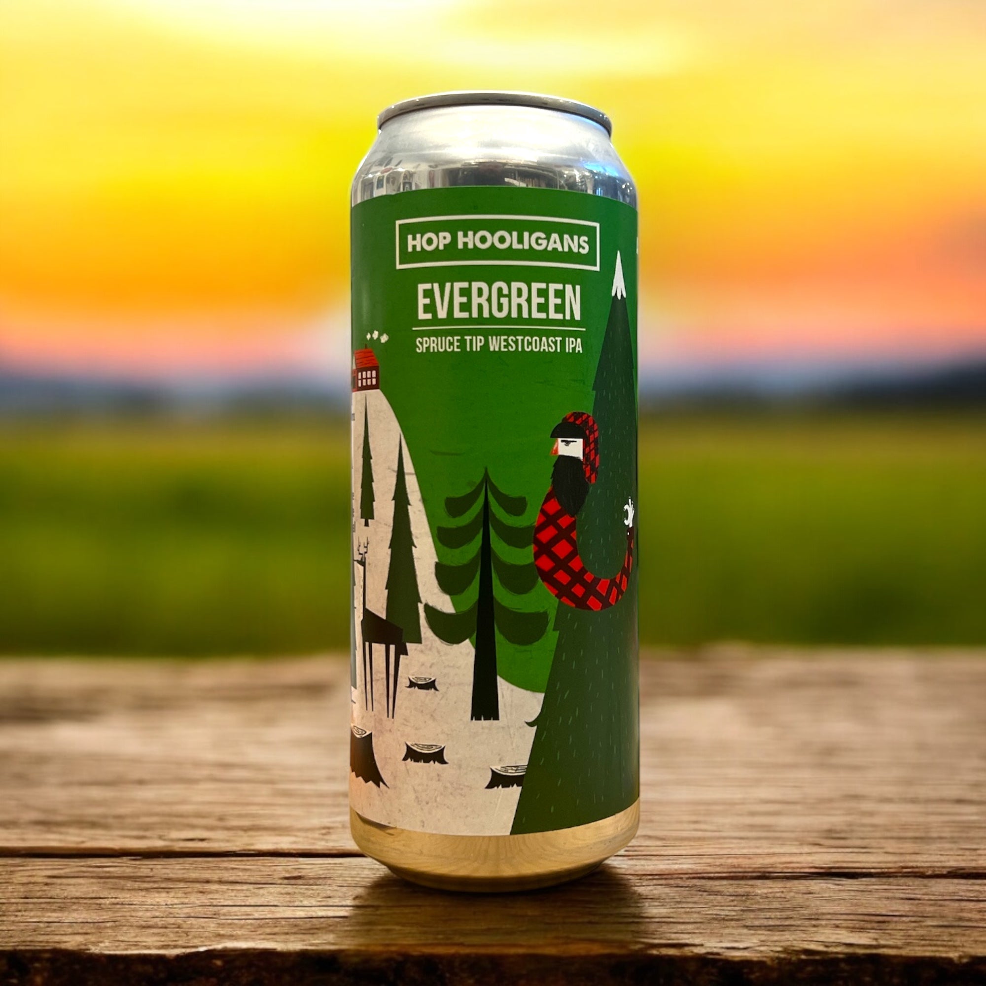 HOP HOOLIGANS EVERGREEN WEST COAST IPA 500ml - Hidden Beers